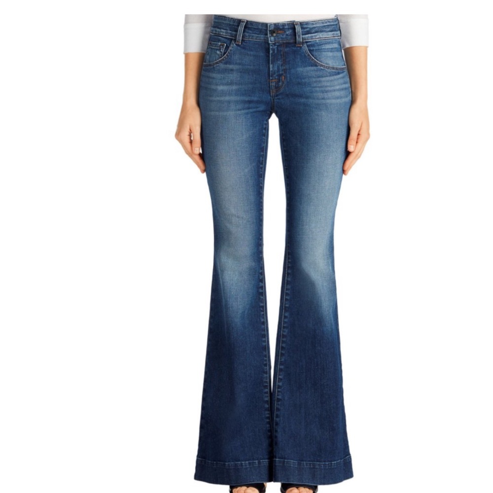 J Brand Love Story Flare Leg Jeans - Mayfair wash